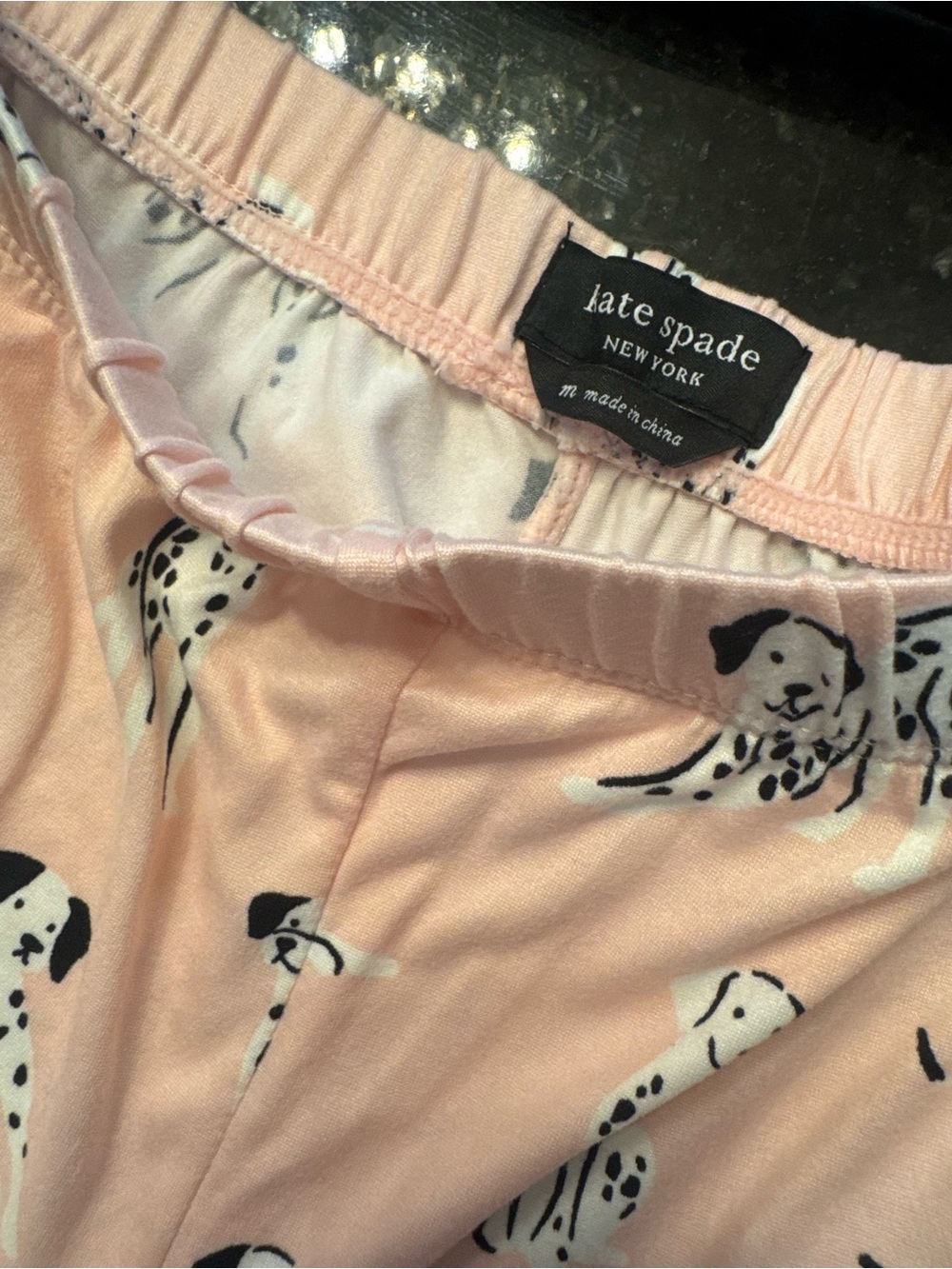 kate spade Kids Pink Dalmatian Print Pajama Set - Picture 4 of 5